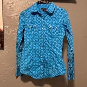 Women's small pearl snap